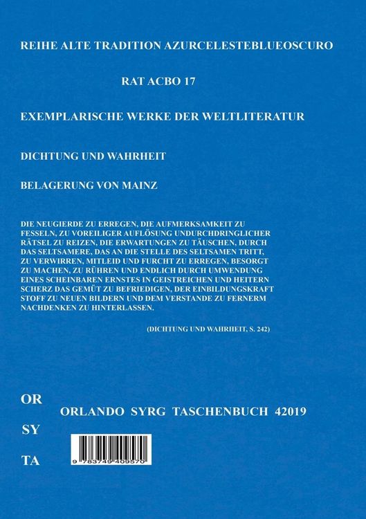 Produktbild: Johann Wolfgang von Goethes Prosa. Ausgew&auml;hlte Werke IV