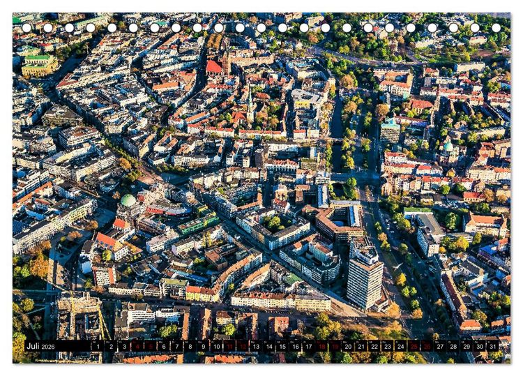 Produktbild: Hannover - Luftige Einblicke (Tischkalender 2026 DIN A5 quer), CALVENDO Monatskalender