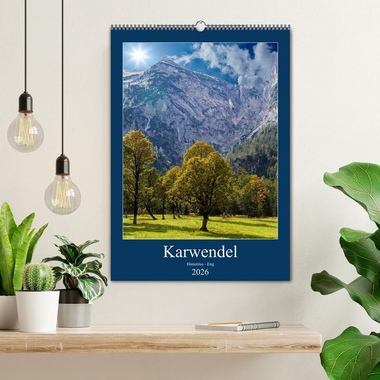 Produktbild: Karwendel - Hinterriss-Eng (Wandkalender 2026 DIN A2 hoch), CALVENDO Monatskalender