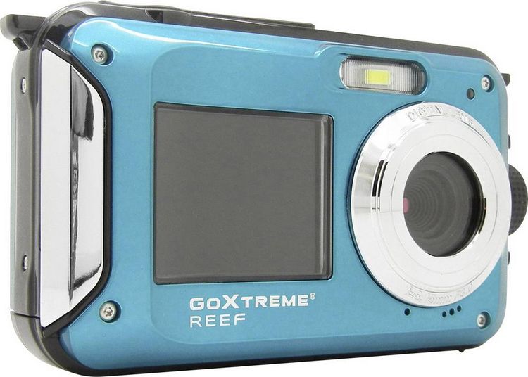Produktbild: GoXtreme Reef Blue Digitalkamera 24 Megapixel  Blau  Full HD Video, Wasserdicht bis 3 m, Unterwasserkamera, Sto&szlig;fest, mit eingebautem Blitz