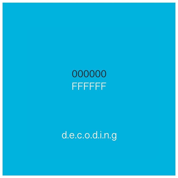 Produktbild: 000000|FFFFFF Decoding