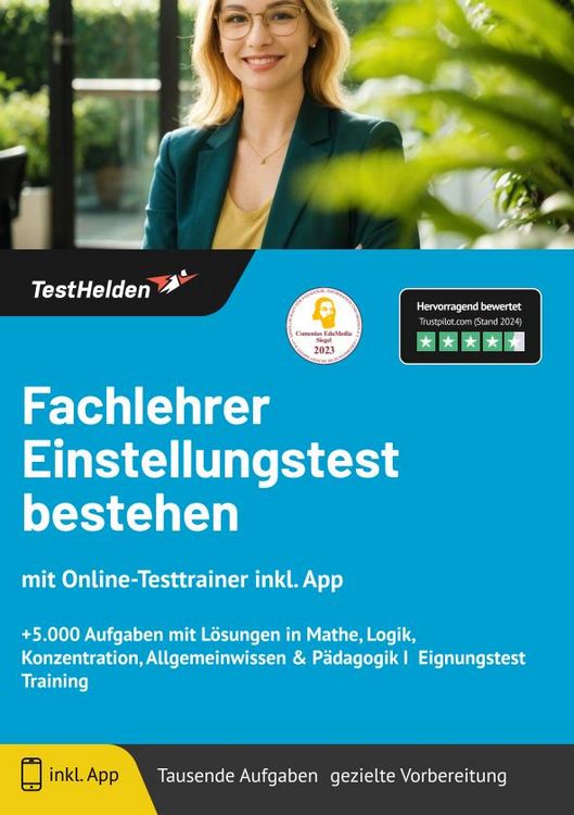 Produktbild: Fachlehrer Einstellungstest bestehen
