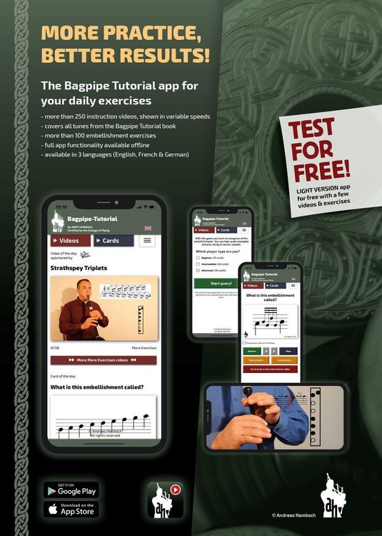 Produktbild: Bagpipe Tutorial incl. app cooperation