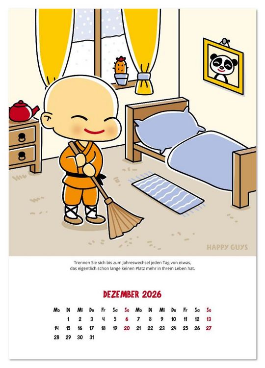 Produktbild: Happiness 2026 (Wandkalender 2026 DIN A4 hoch), CALVENDO Monatskalender