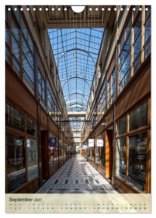 Produktbild: Pariser Passagen &ndash; Architektur und Atmosph&auml;re (Wandkalender 2027 DIN A4 hoch), CALVENDO Monatskalender