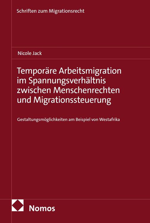 Produktbild: Tempor&auml;re Arbeitsmigration im Spannungsverh&auml;ltnis zwischen Menschenrechten und Migrationssteuerung