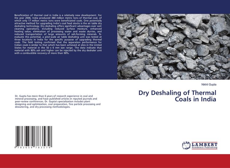 Produktbild: Dry Deshaling of Thermal Coals in India