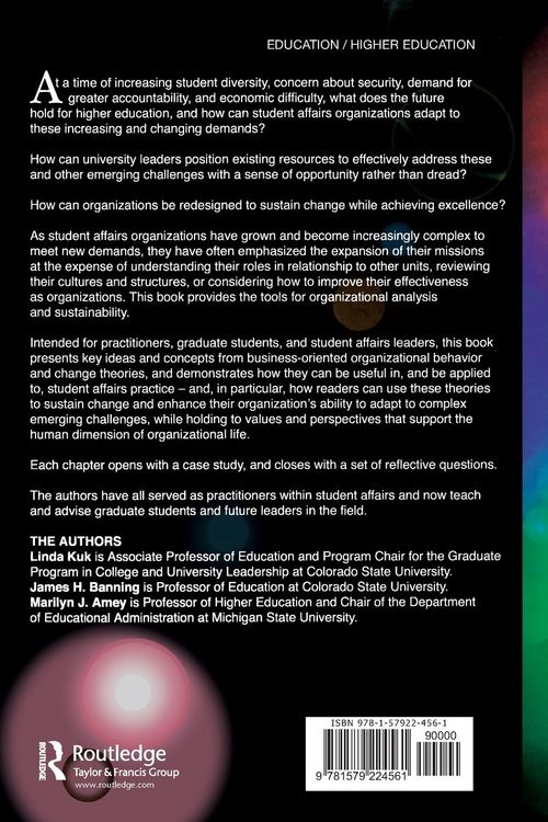 Produktbild: Positioning Student Affairs for Sustainable Change