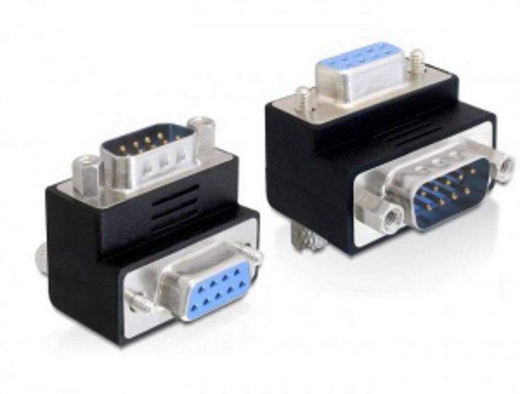 Produktbild: Delock 65267 Seriell Adapter [1x D-SUB-Stecker 9pol. - 1x D-SUB-Buchse 9pol.] Schwarz