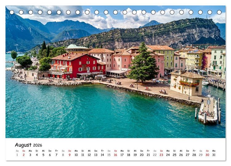 Produktbild: Nago-Torbole, der sch&ouml;ne Norden vom Gardasee (Tischkalender 2026 DIN A5 quer), CALVENDO Monatskalender