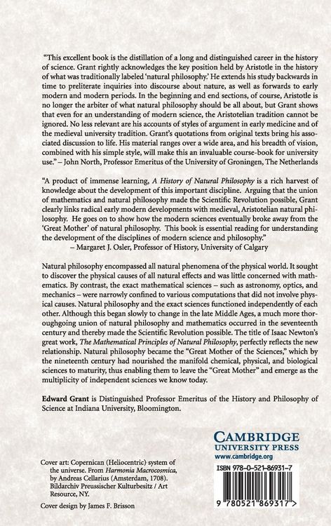 Produktbild: A History of Natural Philosophy