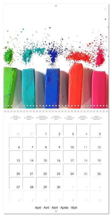 Produktbild: Painting makes you happy - Colourful art material in portrait (Wall Calendar 2026 12 &times; 12 Inch) CALVENDO 12 Month Wall Calendar