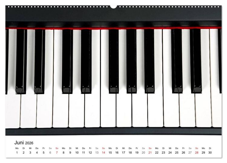 Produktbild: Musik ist mein Leben (hochwertiger Premium Wandkalender 2026 DIN A2 quer), Kunstdruck in Hochglanz
