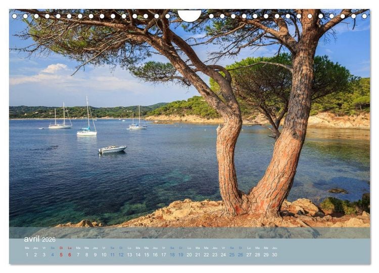 Produktbild: Littoral de la C&ocirc;te d'Azur (Calendrier mural 2026 DIN A4 vertical), CALVENDO calendrier mensuel