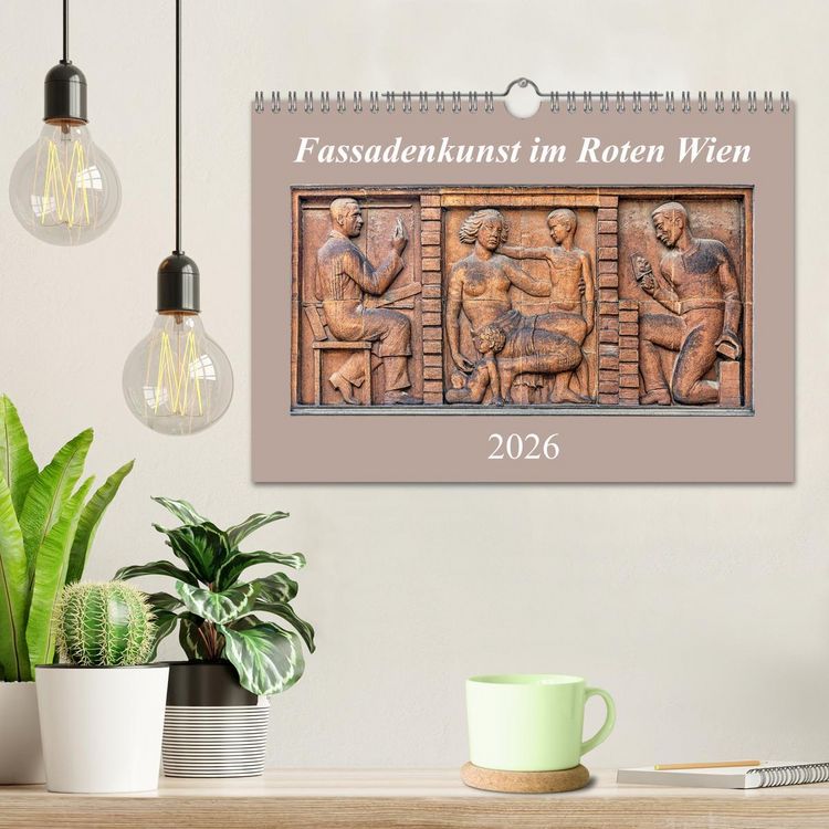 Produktbild: Fassadenkunst im Roten Wien (Wandkalender 2026 DIN A4 quer), CALVENDO Monatskalender