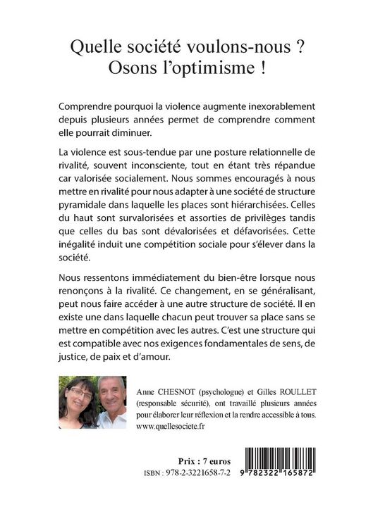 Produktbild: Quelle soci&eacute;t&eacute; voulons-nous? Osons l'optimisme!