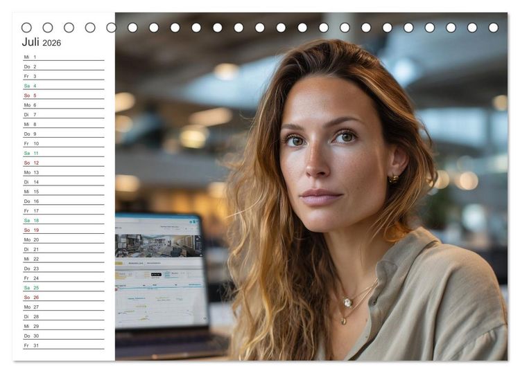 Produktbild: B&uuml;ro mit Zukunft (Tischkalender 2026 DIN A5 quer), CALVENDO Monatskalender