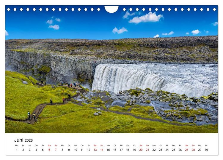 Produktbild: Island, Land aus Feuer und Eis: Sich st&auml;ndig neu formende Erde (Wandkalender 2026 DIN A4 quer), CALVENDO Monatskalender
