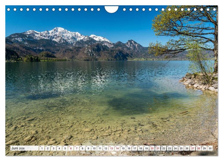 Produktbild: Bayerns sch&ouml;nste Seen (Wandkalender 2026 DIN A4 quer), CALVENDO Monatskalender