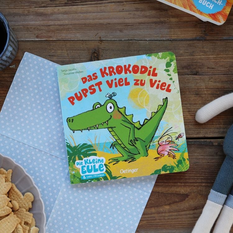 Das Krokodil pupst viel zu viel