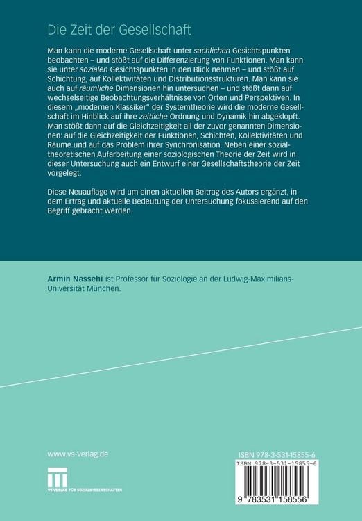 Produktbild: Die Zeit der Gesellschaft