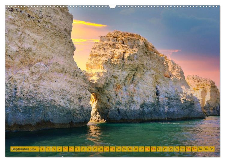 Produktbild: Algarve pur (Wandkalender 2026 DIN A2 quer), CALVENDO Monatskalender