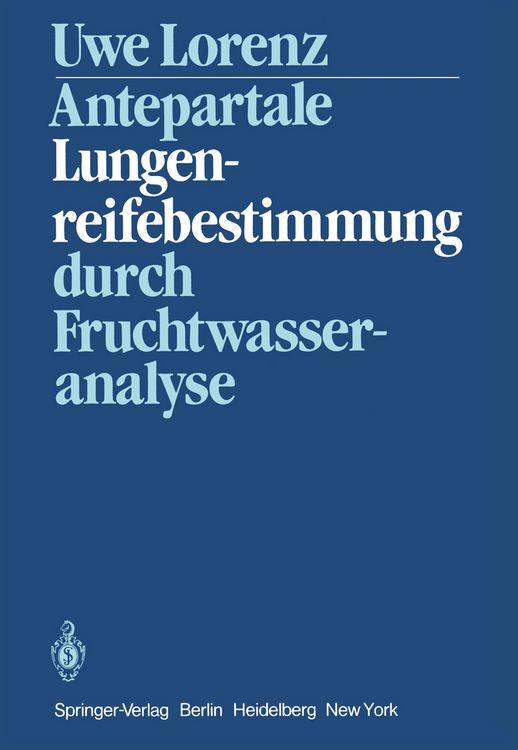 Produktbild: Antepartale Lungenreifebestimmung durch Fruchtwasseranalyse