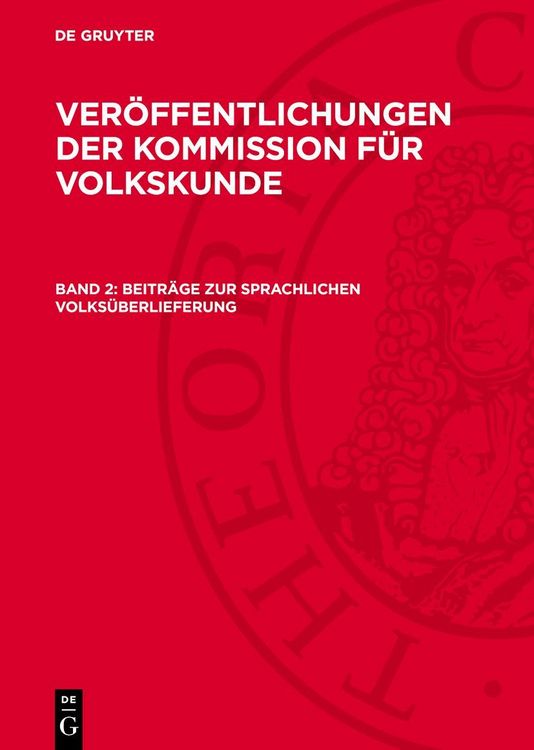 Produktbild: Beitr&auml;ge zur sprachlichen Volks&uuml;berlieferung