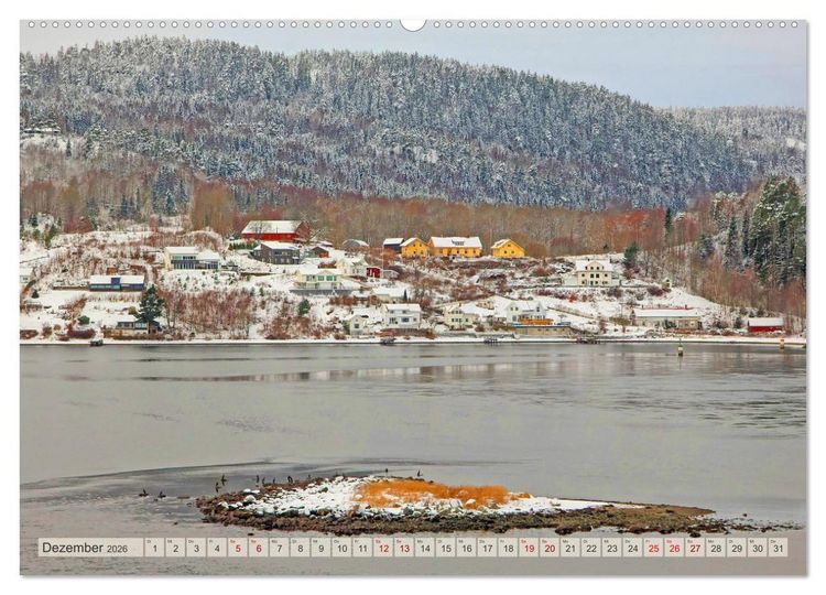 Produktbild: Winterliches Oslo (hochwertiger Premium Wandkalender 2026 DIN A2 quer), Kunstdruck in Hochglanz