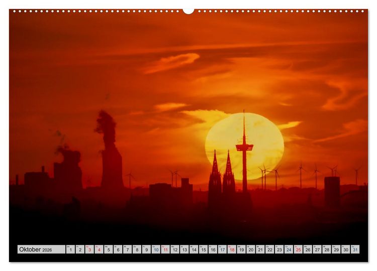 Produktbild: K&ouml;lsche Impressionen bei Tag und Nacht (Wandkalender 2026 DIN A2 quer), CALVENDO Monatskalender