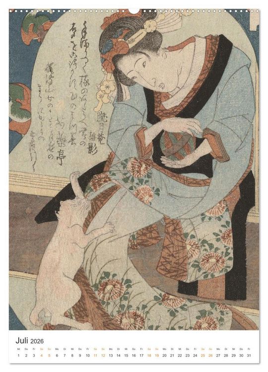 Produktbild: Kimonos und Karpfenmuster (hochwertiger Premium Wandkalender 2026 DIN A2 hoch), Kunstdruck in Hochglanz
