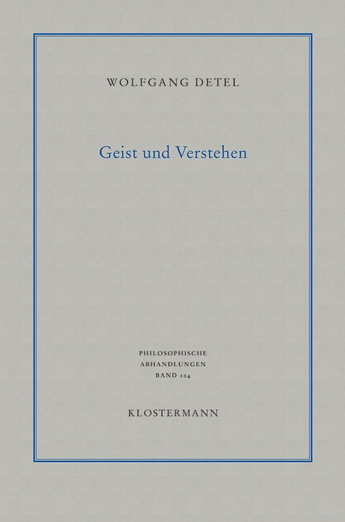 Geist und Verstehen
