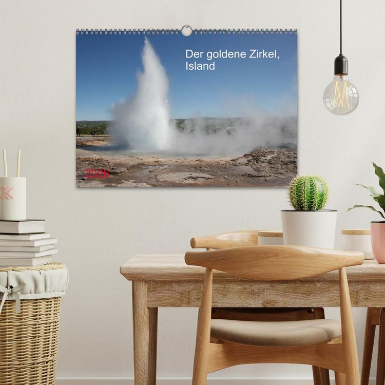 Produktbild: Der goldene Zirkel, Island (Wandkalender 2026 DIN A3 quer), CALVENDO Monatskalender