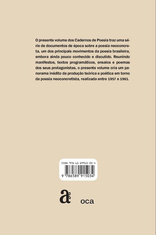 Produktbild: Poesia neoconcreta