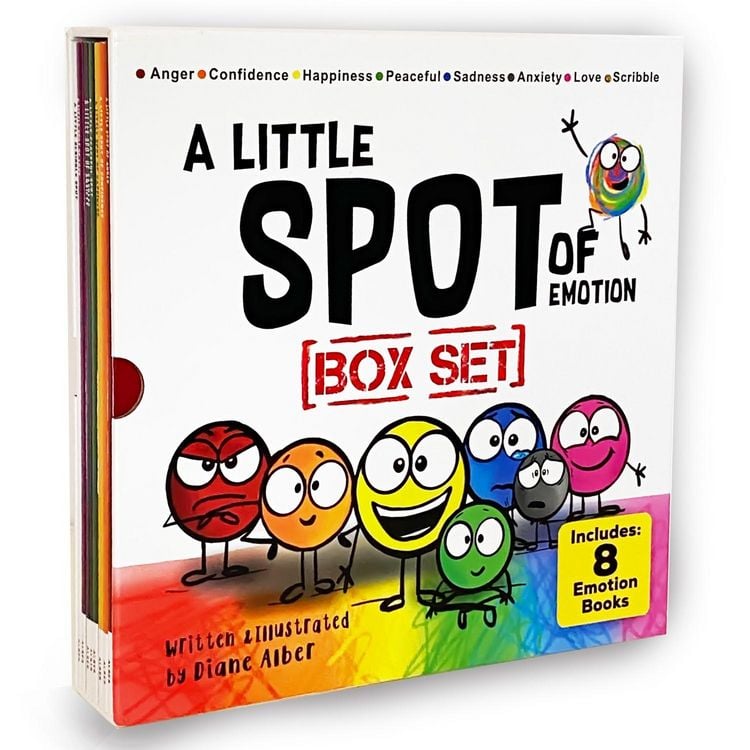 Produktbild: A Little Spot of Emotion 8 Book Box Set (Books 1-8: Anger, Anxiety, Peaceful, Happiness, Sadness, Confidence, Love, & Scribble Emotion)