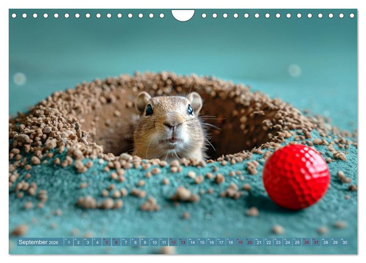 Produktbild: Tierische Balljunkies (Wandkalender 2026 DIN A4 quer), CALVENDO Monatskalender