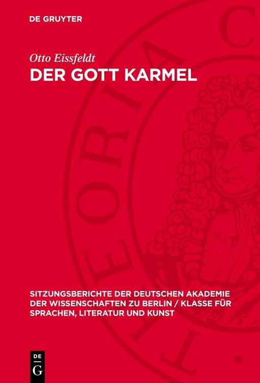 Produktbild: Der Gott Karmel