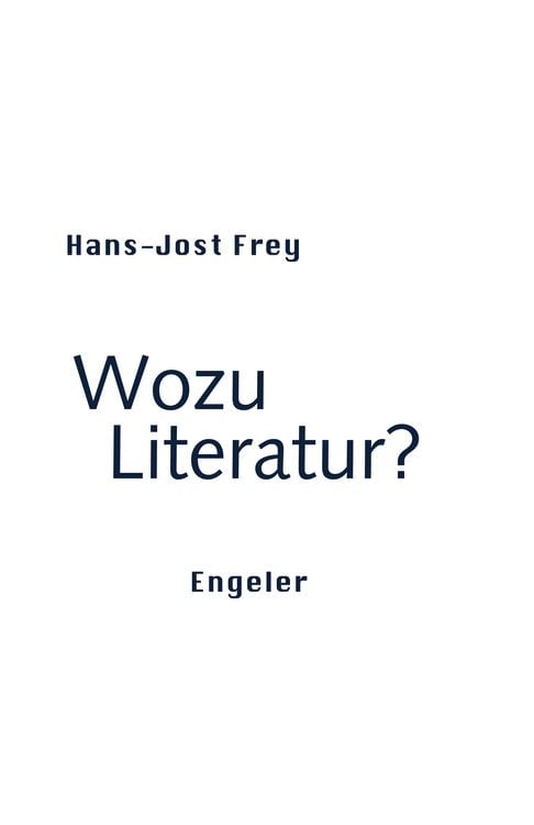 Produktbild: Wozu Literatur?