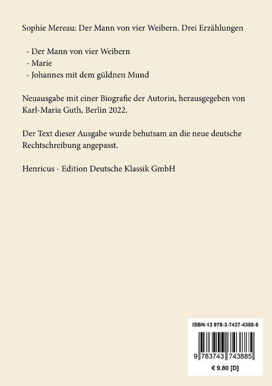 Produktbild: Der Mann von vier Weibern