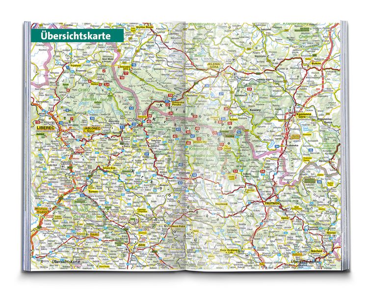 Produktbild: KOMPASS Wanderf&uuml;hrer Riesengebirge mit Isergebirge, 55 Touren mit Extra-Tourenkarte