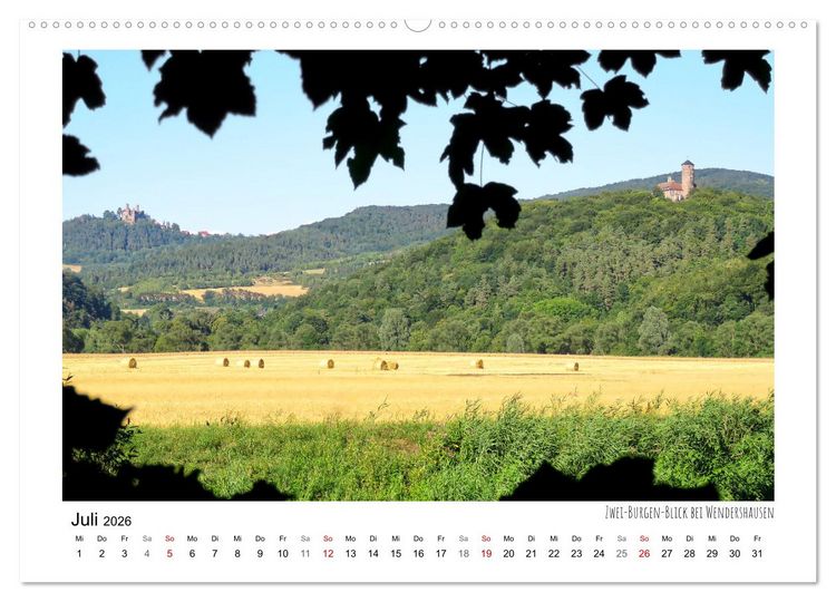 Produktbild: Zauberhaftes Witzenhausen (hochwertiger Premium Wandkalender 2026 DIN A2 quer), Kunstdruck in Hochglanz