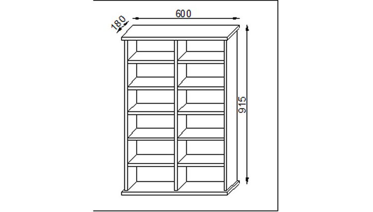 Produktbild: Holz CD DVD Stand Regal Schrank St&auml;nder Ronul