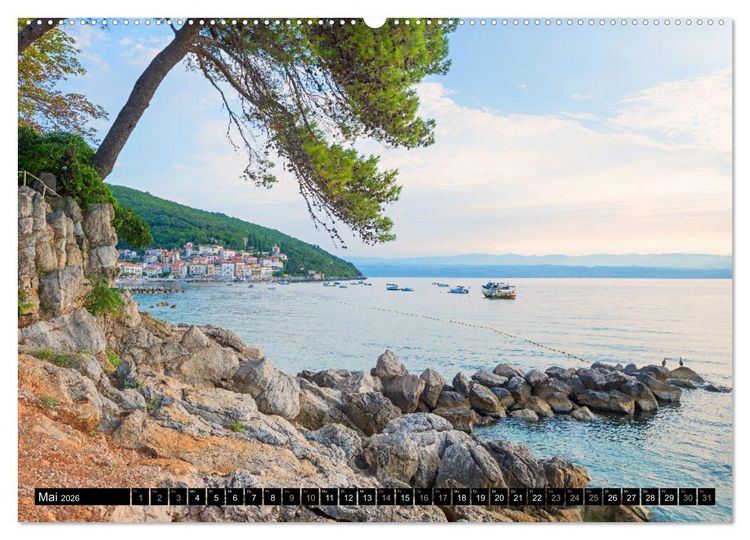 Produktbild: Moscenicka Draga 2026 - Urlaubsparadies an der Kvarner Bucht (Wandkalender 2026 DIN A2 quer), CALVENDO Monatskalender