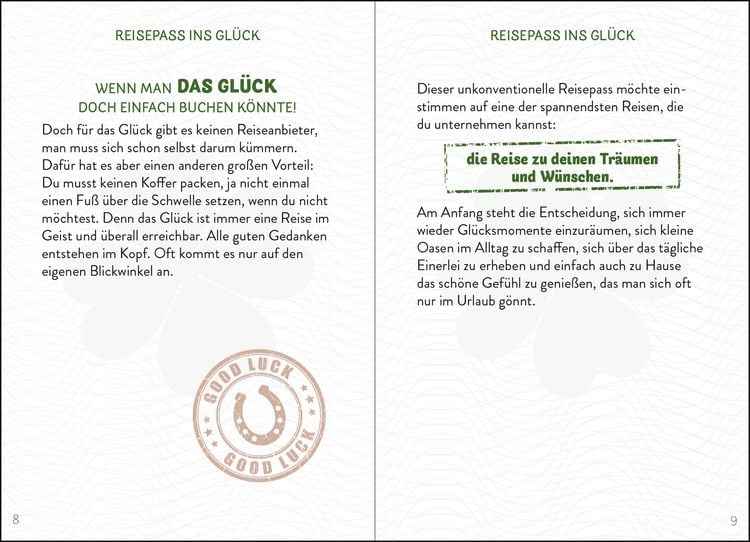 Produktbild: Reisepass ins Gl&uuml;ck