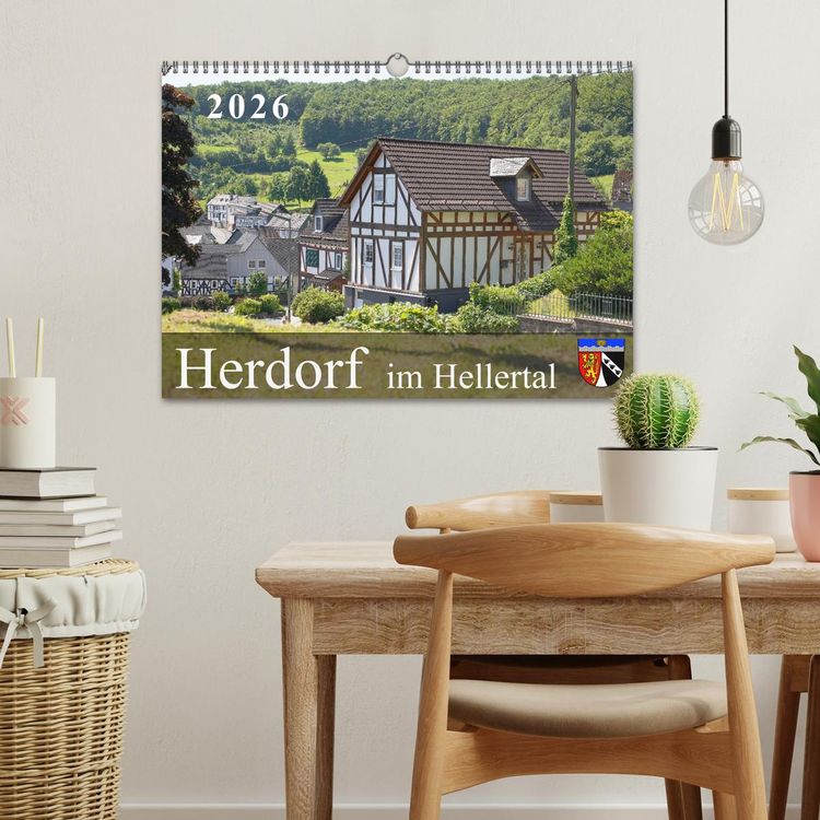 Produktbild: Herdorf im Hellertal (Wandkalender 2026 DIN A3 quer), CALVENDO Monatskalender