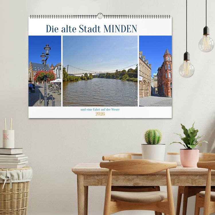 Produktbild: Die alte Stadt MINDEN (Wandkalender 2026 DIN A2 quer), CALVENDO Monatskalender