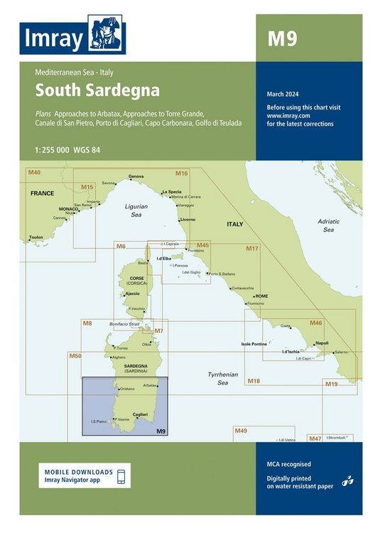 Produktbild: M9 South Sardegna, Imray Chart