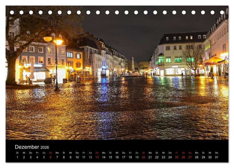 Produktbild: Saarbr&uuml;cken (Tischkalender 2026 DIN A5 quer), CALVENDO Monatskalender