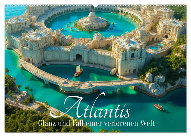 Produktbild: Atlantis &ndash; Glanz und Fall einer verlorenen Welt (Wandkalender 2027 DIN A2 quer), CALVENDO Monatskalender