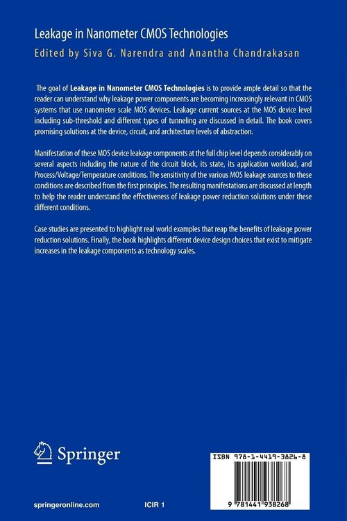Produktbild: Leakage in Nanometer CMOS Technologies